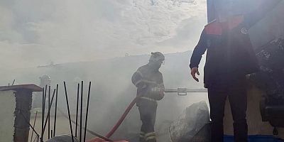 KAHRAMANMARAŞ’TA KONTEYNIR YANGINI