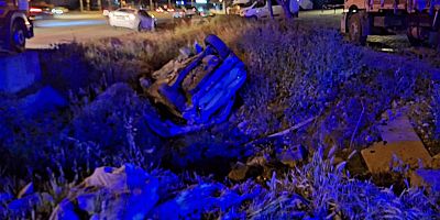 Kahramanmaraş’ta otomobilin kanala düşmesi sonucu yaşanan trafik kazasında 1 kişi öldü