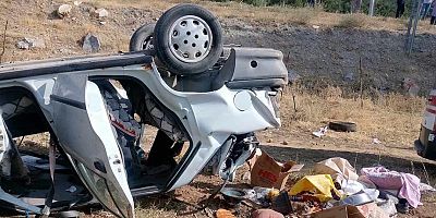 Kahramanmaraş’ın Elbistan ilçesinden otomobilin takla atması sonucu 1 kişi öldü