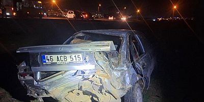 KAHRAMANMARAŞ’TA OTOMOBİL TAKLA ATTI: 1 YARALI