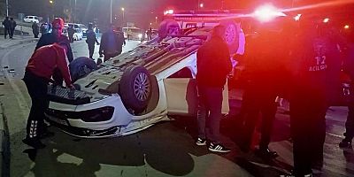 Kahramanmaraş’ta otomobilin takla atması sonucu sürücü yaralandı.