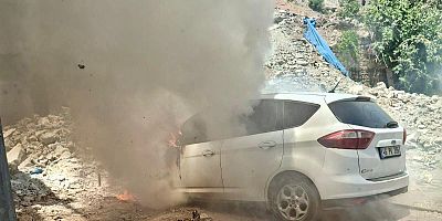 -KAHRAMANMARAŞ’TA OTOMOBİL YANGINI