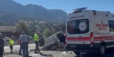 -KAHRAMANMARAŞ’TA OTOMOBİLİN TAKLA ATTIĞI KAZADA 1 KİŞİ ÖLDÜ, 4 KİŞİ YARALANDI