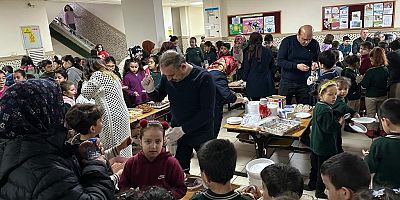 Kahramanmaraş’ta Şehit Yusuf Çavuş İlkokulu öğrencileri