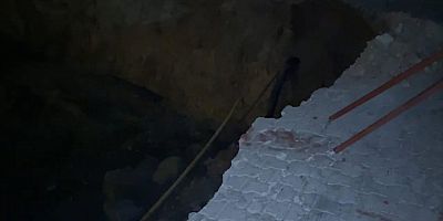 KAHRAMANMARAŞ’TA TEMEL KAZASINDA TOPRAK KAYDI
