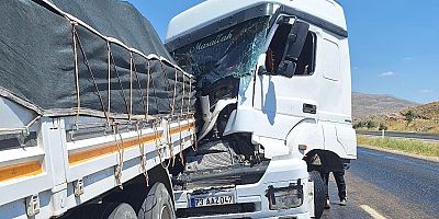 KAHRAMANMARAŞ'TA TIR KAZASI: 1 YARALI