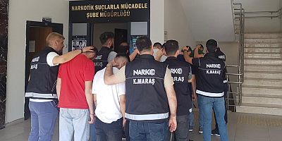 -KAHRAMANMARAŞ'TA UYUŞTURUCU TACİRİ 14 KİŞİ TUTUKLANDI