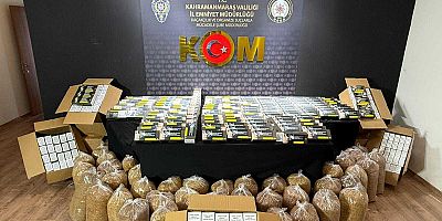 KAHRAMANMARAŞ’TA UYUŞTURUCU VE KAÇAK TÜTÜN OPERASYONU