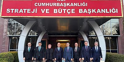 Cumhurbaşkanlığı Strateji ve Bütçe Başkanı İbrahim Şenel ile bir araya gelen Başkan Görgel