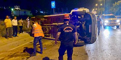 Kahramanmaraş’ta bir yolcu minibüsünün devrilmesi sonucu 9 kişi yaralandı.