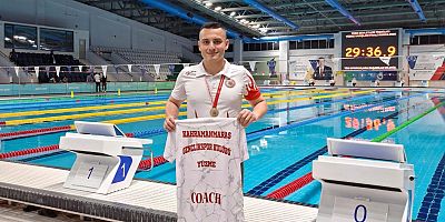 KAHRAMANMARAŞLI YÜZÜCÜ DOĞUKAN DEMİR TÜRKİYE ŞAMPİYONU OLDU