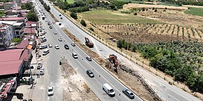 KILAVUZLU MEVKİİNDE GEÇİCİ TRAFİK DÜZENLEMESİNE GİDİLDİ
