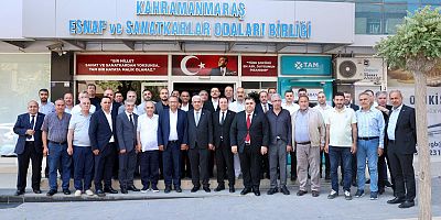 KMTSO’DAN KMESOB BAŞKANI AHMET KUYBU’YA HAYIRLI OLSUN ZİYARETİ