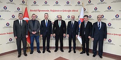 MİLLETVEKİLİ ŞAHİN'DEN REKTÖR OKUMUŞ'A ZİYARET