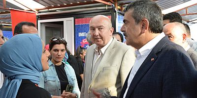 MİLLİ EĞİTİM BAKANI PROF. DR. YUSUF TEKİN, KSÜ KONTEYNER KENTİ ZİYARET ETTİ