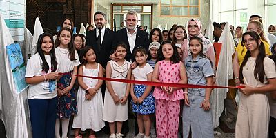 MİNİKLERİN SANAT YOLCULUĞU SERGİYLE TAÇLANDI