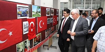 PAZARCIK'TA AÇILAN  SERGİ BÜYÜK  İLGİ GÖRDÜ 