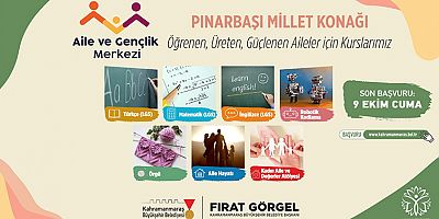 PINARBAŞI MİLLET KONAĞI’NDA KADINLAR VE ÖĞRENCİLER İÇİN EĞİTİM DÖNEMİ BAŞLIYOR