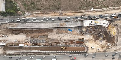 SANAYİ KAVŞAĞI İNŞAATI HIZLA DEVAM EDİYOR