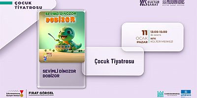 “SEVİMLİ DİNOZOR DOBİZOR” KAHRAMANMARAŞ’LI MİNİKLERİ EĞLENDİRMEYE GELİYOR