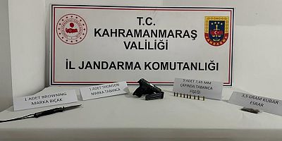 Kahramanmaraş’ın Pazarcık ilçesinde cinayet başta olmak üzere birçok suçtan kaydı olan şüpheli