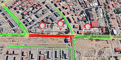 SÜRÜCÜLERİN DİKKATİNE; AZERBAYCAN BULVARI’NDA GEÇİCİ TRAFİK DÜZENLEMESİ!