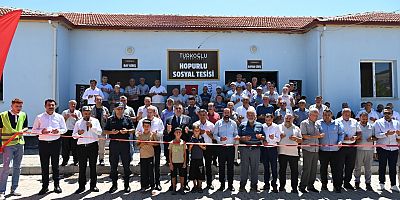 TÜRKOĞLU'NDA HOPURLU MAHALLESİ TAZİYE EVİ VE SOSYAL TESİSİ HİZMETE AÇILDI