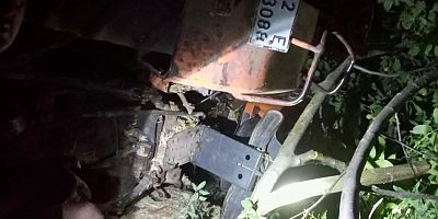 TÜRKOĞLU’NDA TRAKTÖR DEVRİLDİ: 1 YARALI