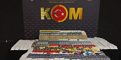 UYUŞTURUCU, KAÇAK SİGARA VE MAKARON ELE GEÇİRİLDİ