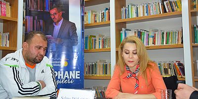 Büyükşehir Belediyesinin düzenlediği Kütüphane Söyleşileri’nde bu hafta Şair – Yazar Selma Dolgun