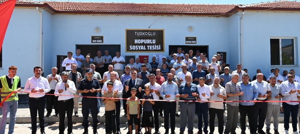 TÜRKOĞLU'NDA HOPURLU MAHALLESİ TAZİYE EVİ VE SOSYAL TESİSİ HİZMETE AÇILDI